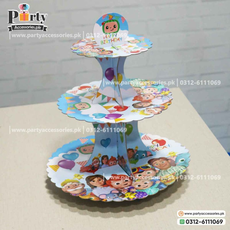 Theme Birthday Table Decoration 3 Tier Cupcake Stand