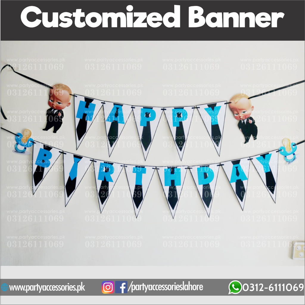 BOSS BABY THEME CUSTOMIZED BUNTING BANNER