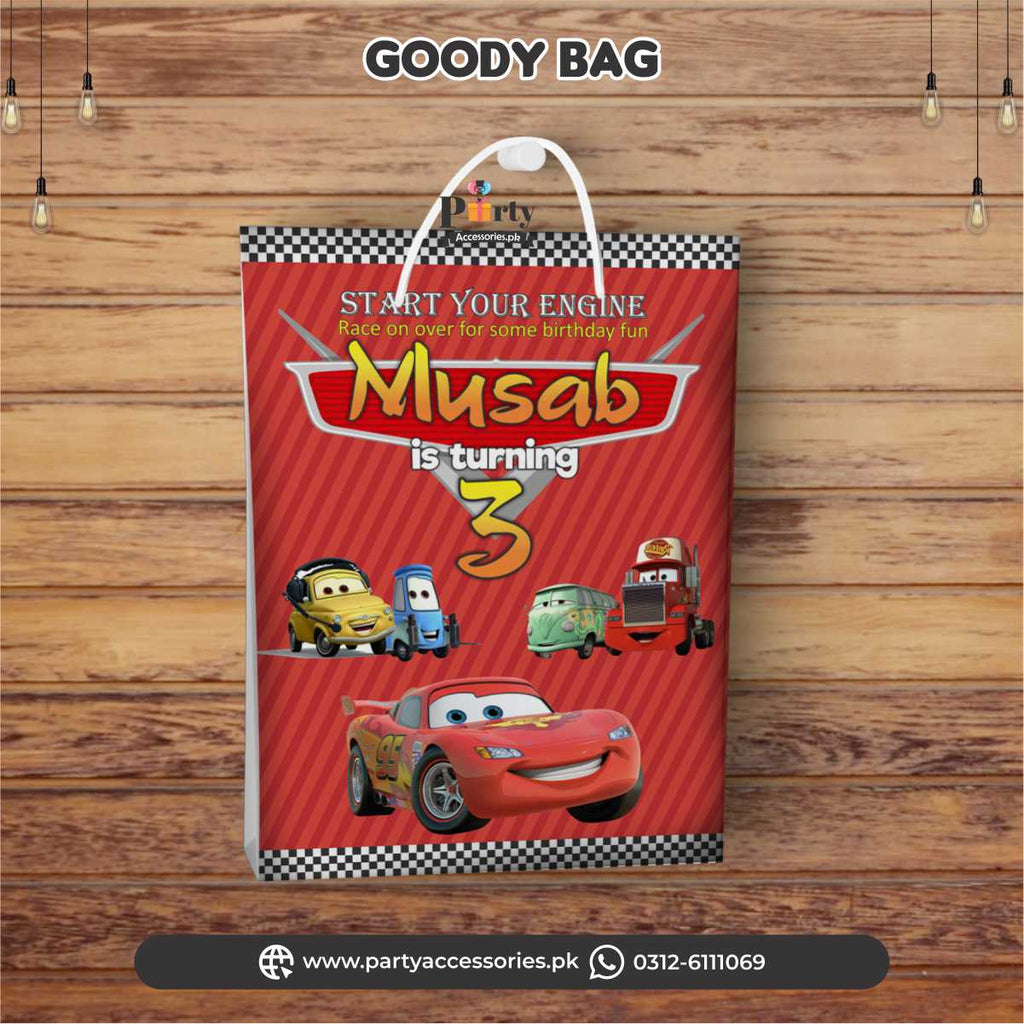 McQueen theme Goody Bags / favor bags for birthday party Decoration