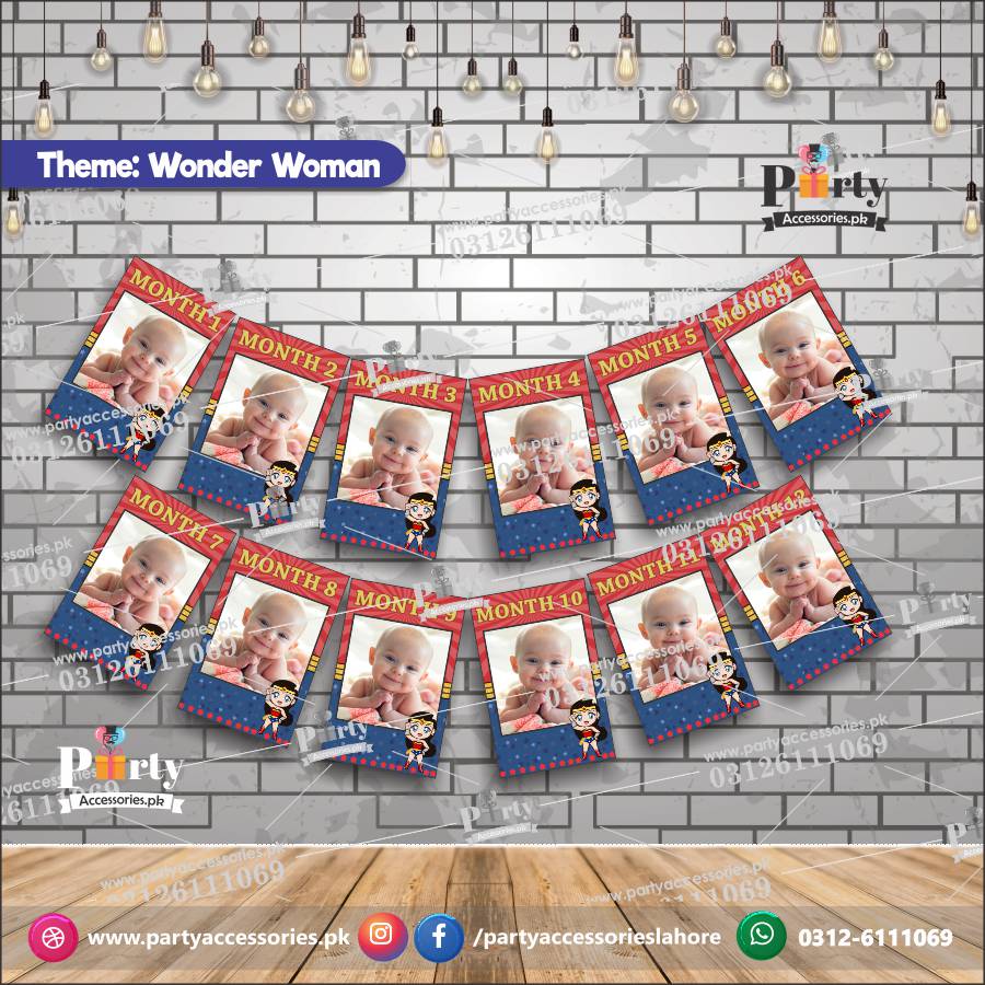 wonder woman theme customized year picture board for wall decoration