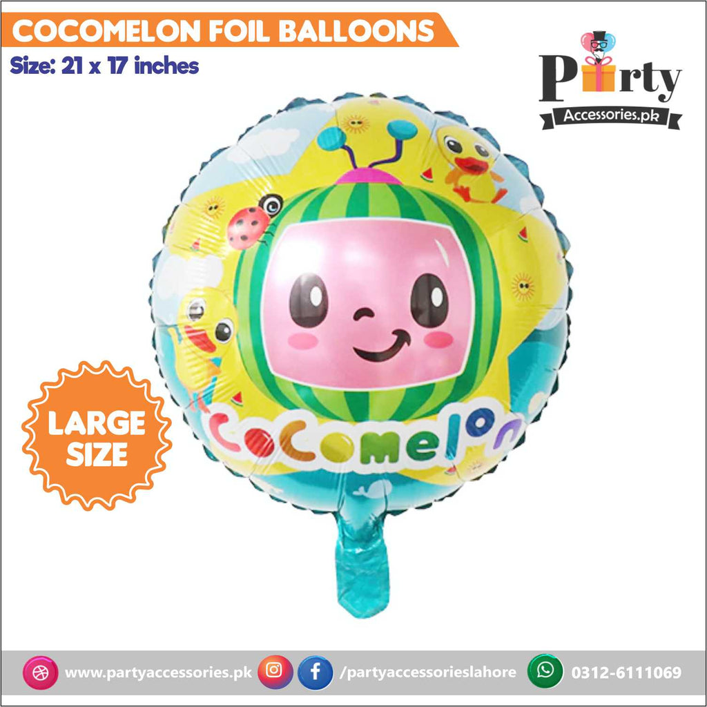 CocoMelon theme Printed Round foil balloonCocoMelon theme Wall decoration Printed Round foil balloon
