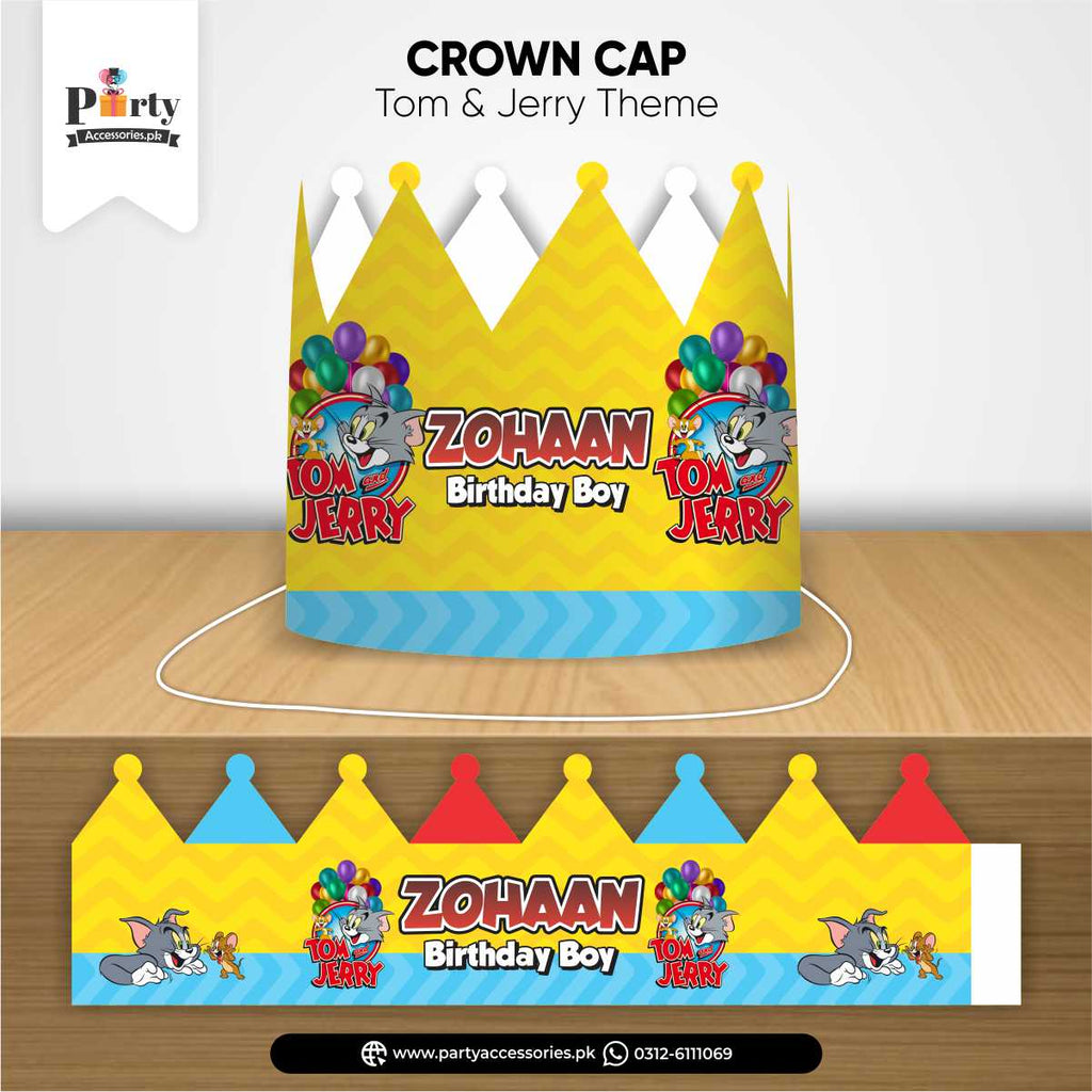 tom and jerry theme customized crown cap