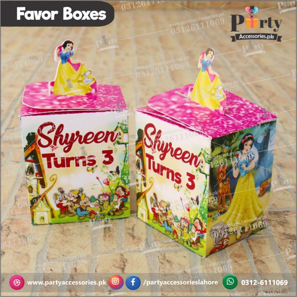 Snow White theme Customized  Favor / Goody Boxes