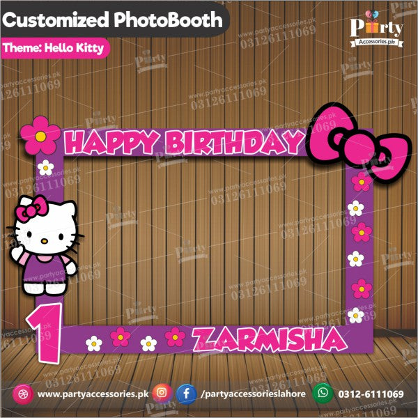 Hello Kitty theme Customized Photo Booth / selfie frame for party decoration