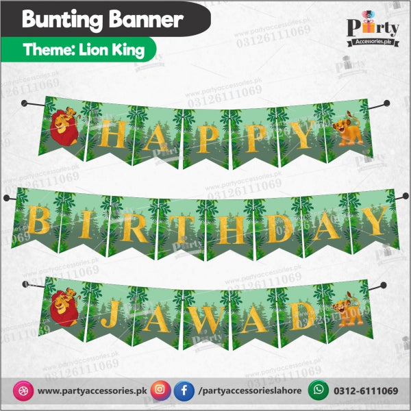 lion king simba theme party banner