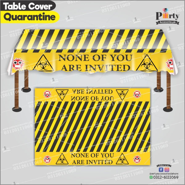 Customized Quarantine Theme Birthday table top sheet