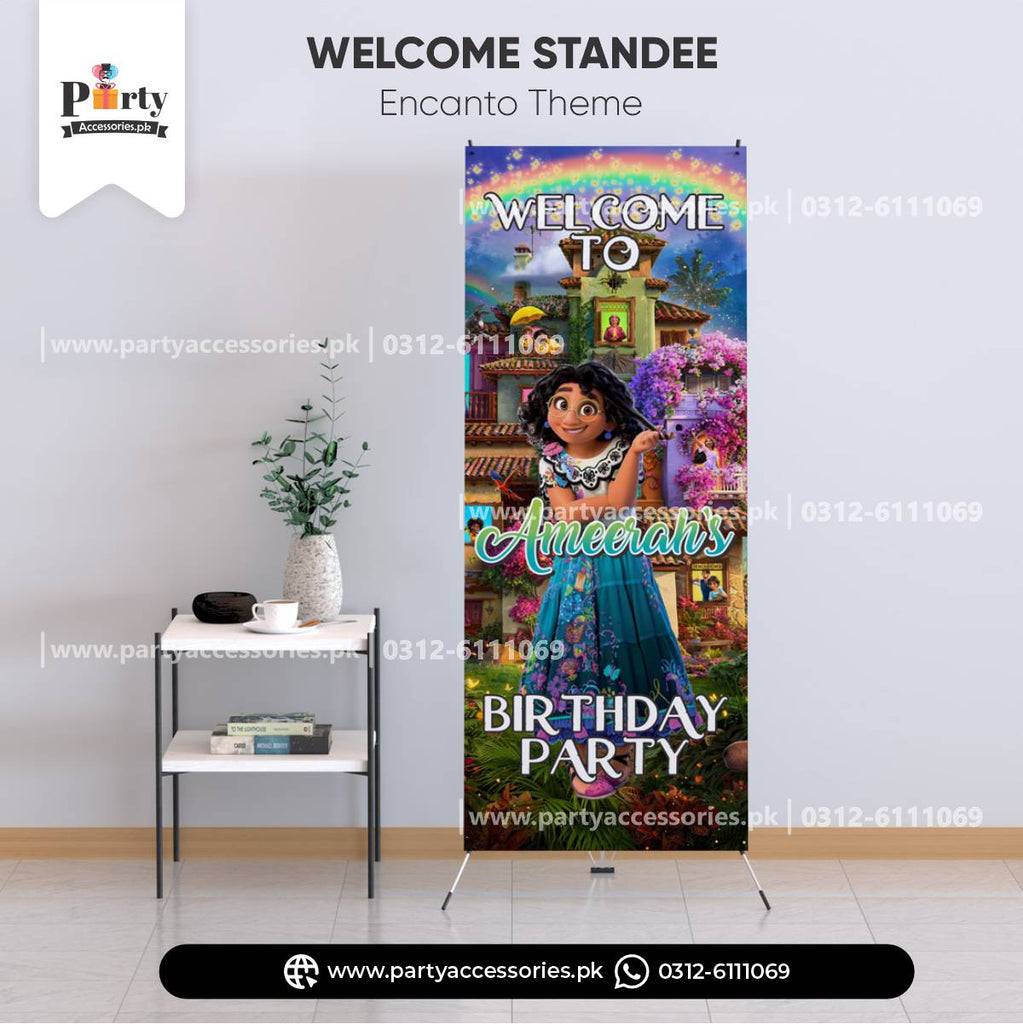 encanto theme customized welcome standee for birthday party 