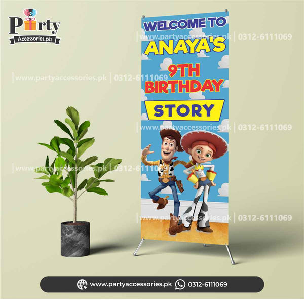 Customized Welcome Standee for The Toy story theme party 