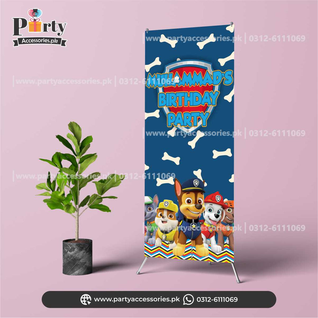 Customized Welcome Standee for Paw patrol theme birthday party decoration ideas