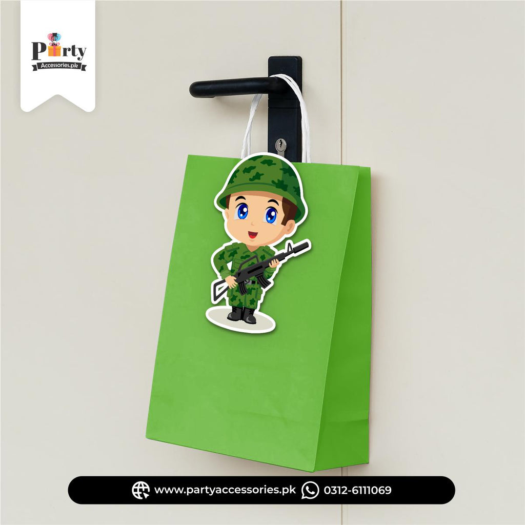 Army Soldiers Theme Birthday Goody Bags | Premium Party Favors