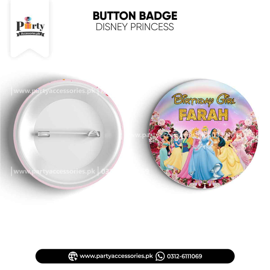 Disney princess theme Button Badge 