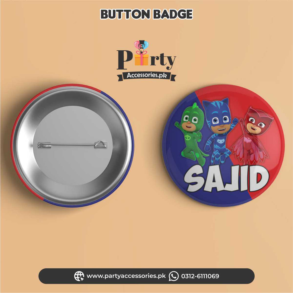 PJ Mask theme Decoration customized button badge