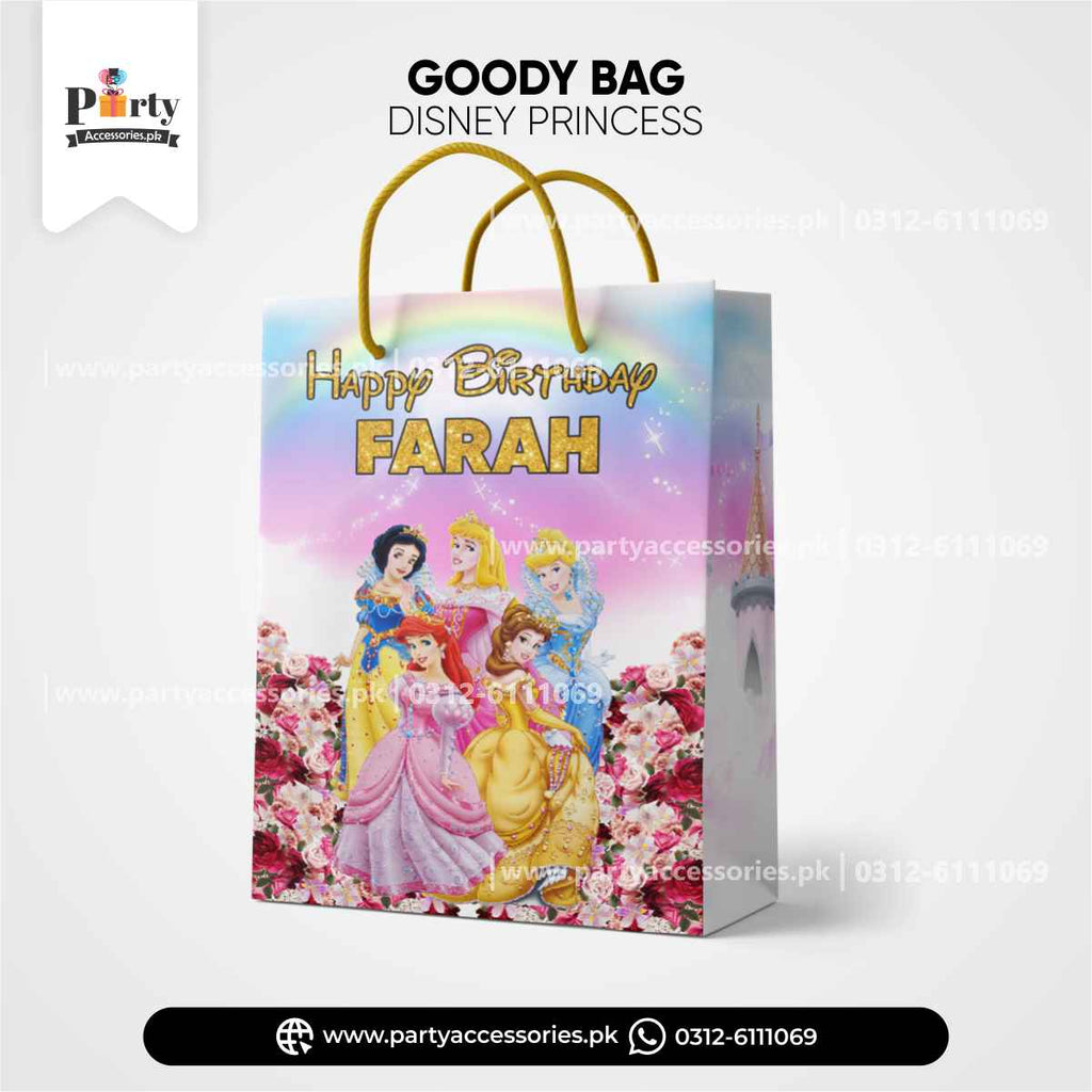 Disney princess customized goody bags