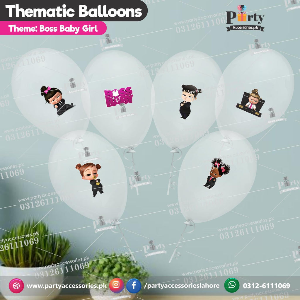 Boss Baby Stacy theme birthday decoration balloons 