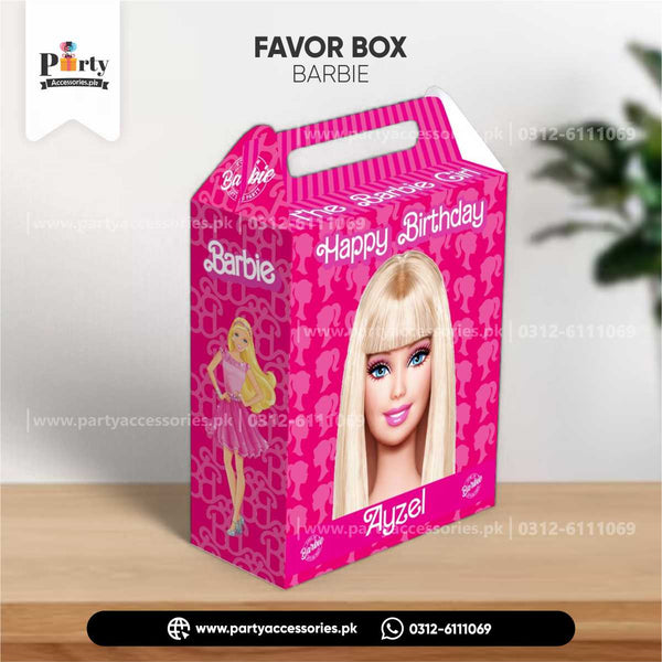 barbie doll theme party goody boxes