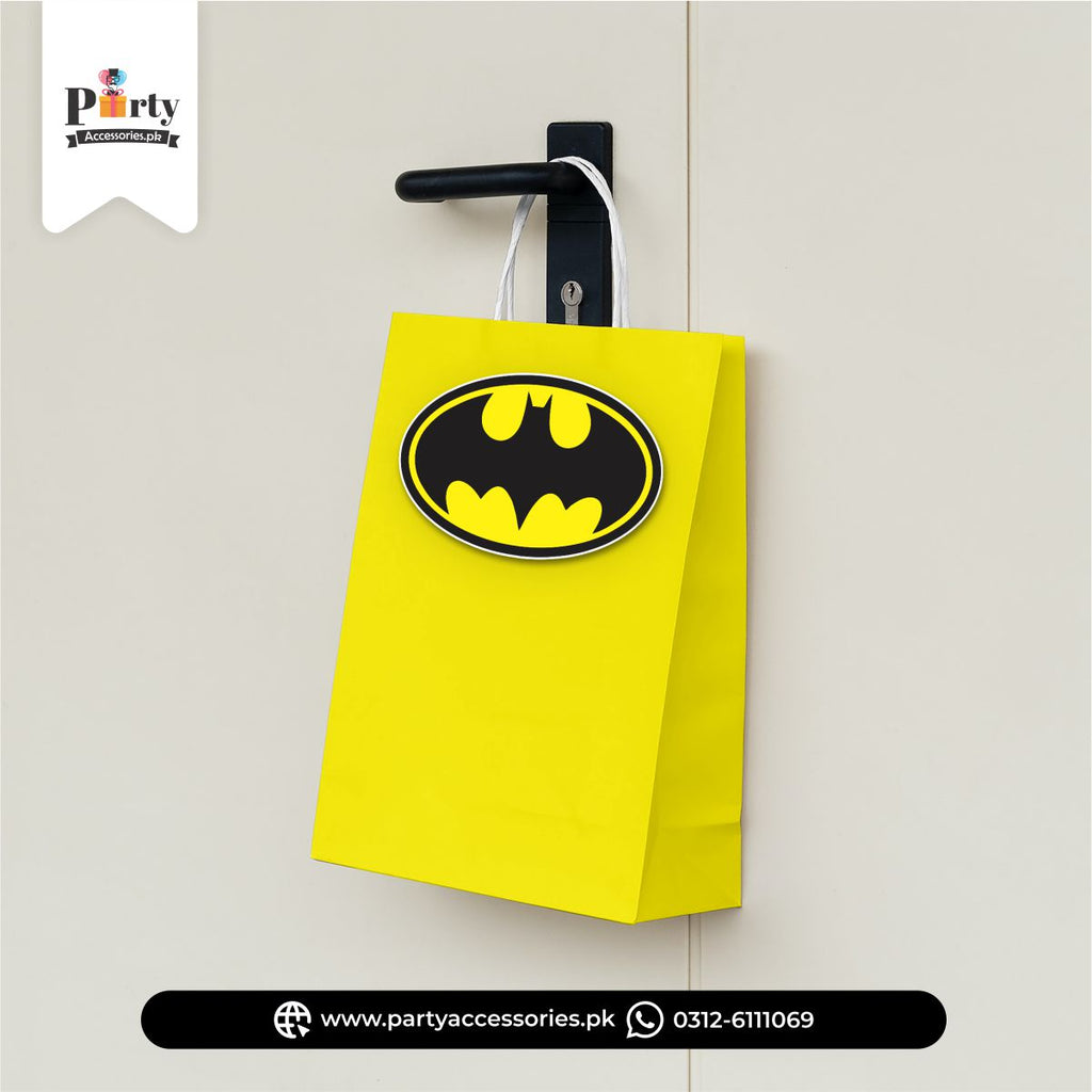 Batman Theme Cutout Goody Bags 
