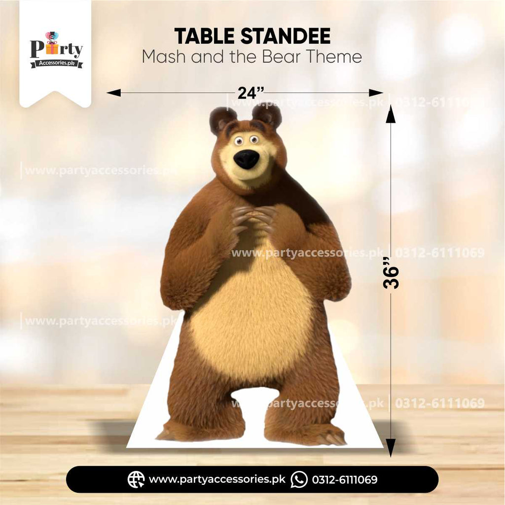 Bear theme standing cutout for birhday party decoration