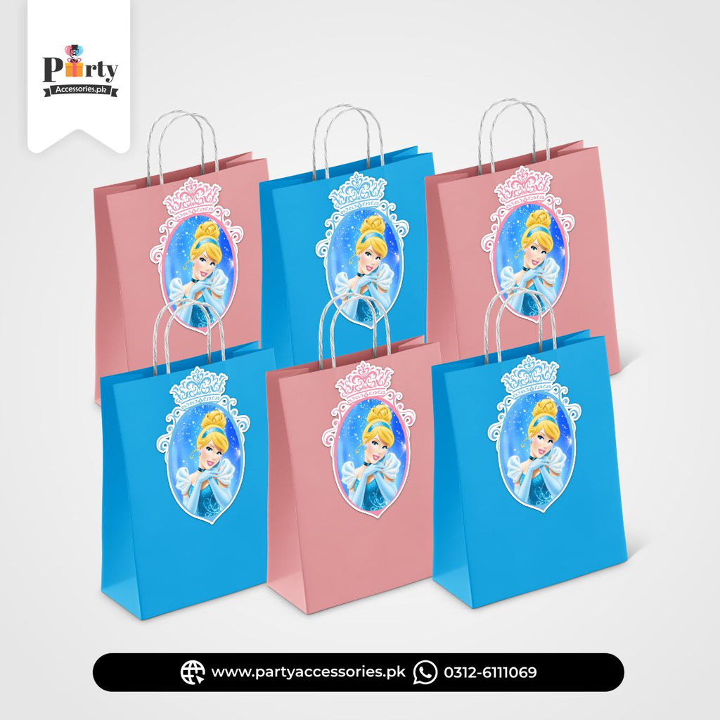Cinderella Theme Birthday Goody Bags | Premium Party Favors 6 pcs Pack