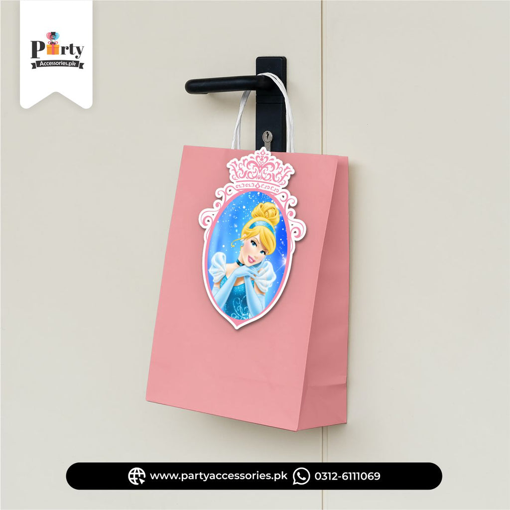 Cinderella Character Cutout Goody Bags for birthday party decoration