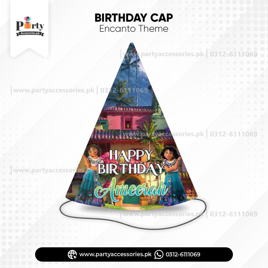 Encanto theme | Customized Cone shape caps for Boys (Pack of 6)