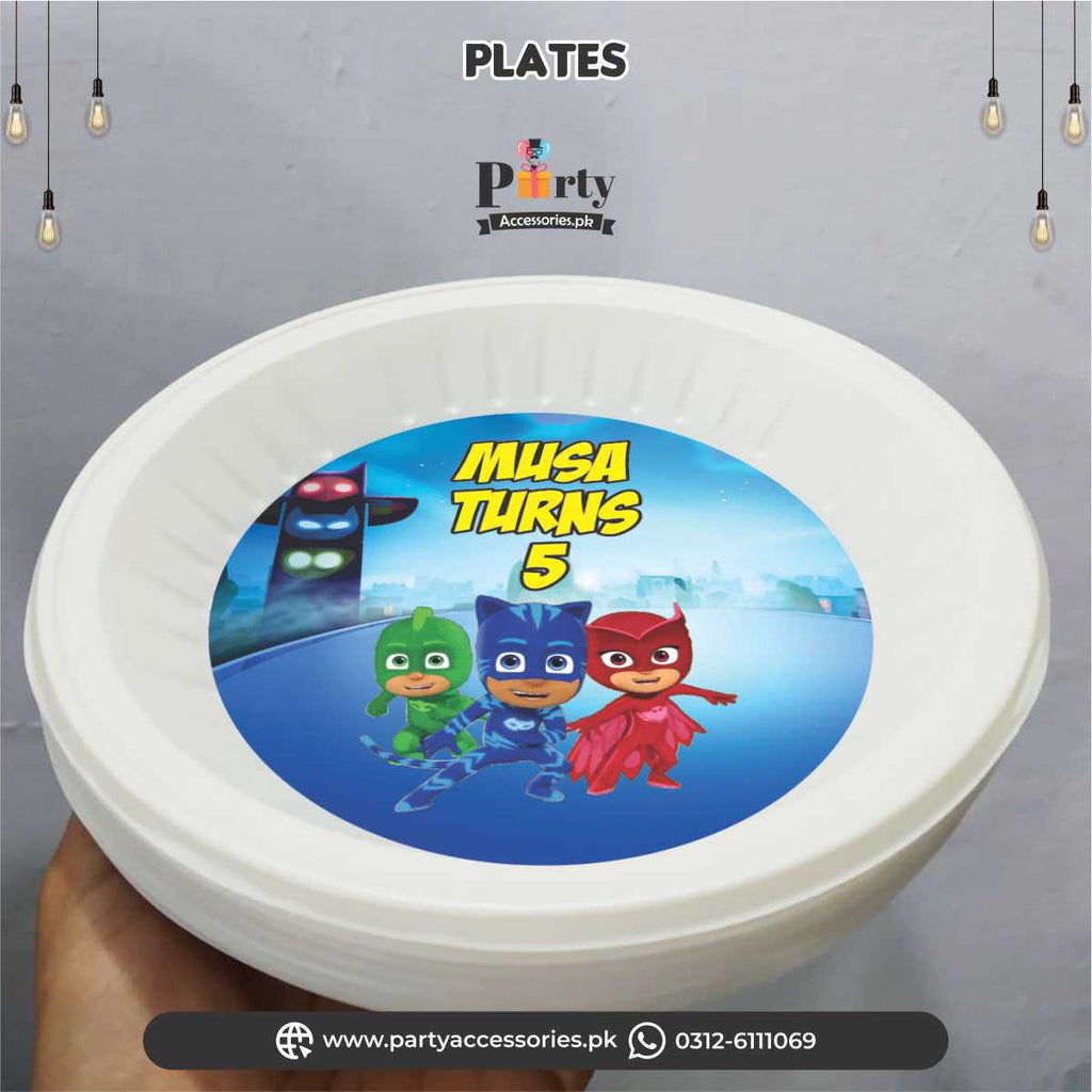 PJ Mask theme Table decoration Customized disposable Plates 