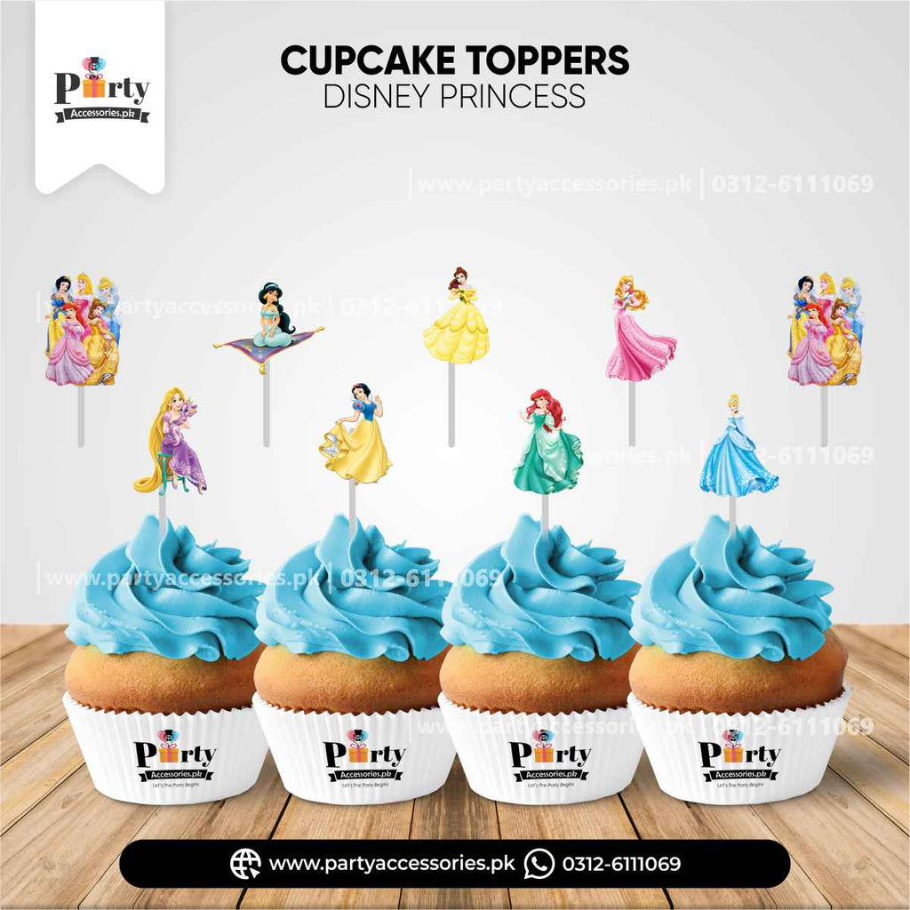 Disney princess theme cupcake toppers