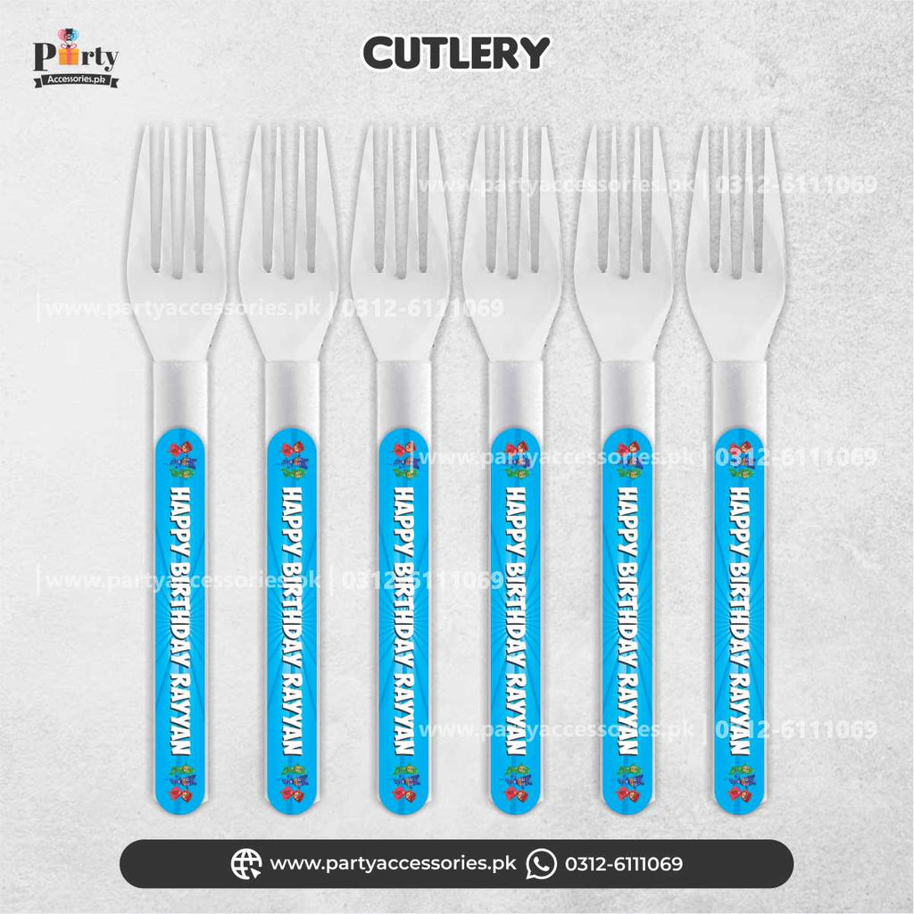 Pj Mask themr Customized Cutlery Forks