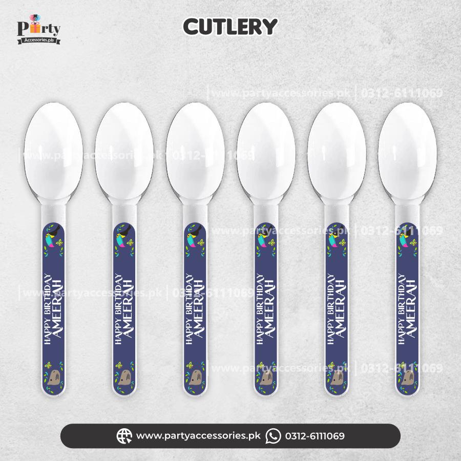 encanto theme birthday party customized spoons 