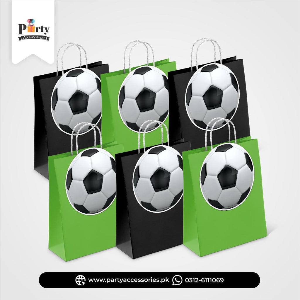 Football Theme Birthday Cutout Goody Bags | Premium Party Favors 