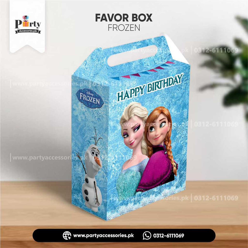 Frozen Elsa Theme Birthday Goody Boxes for Party Favors