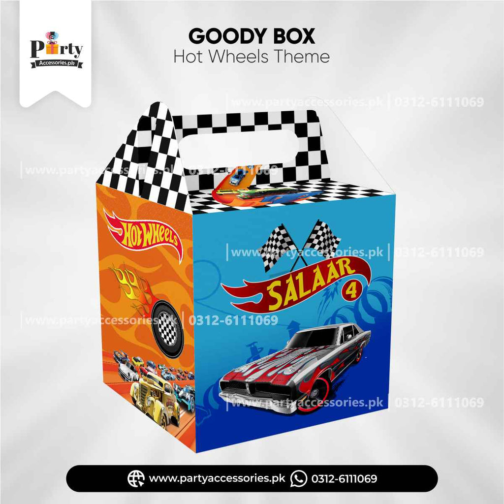 Hot Wheels Theme Customized Favor / Goody Boxes for Birthday Giveaway 