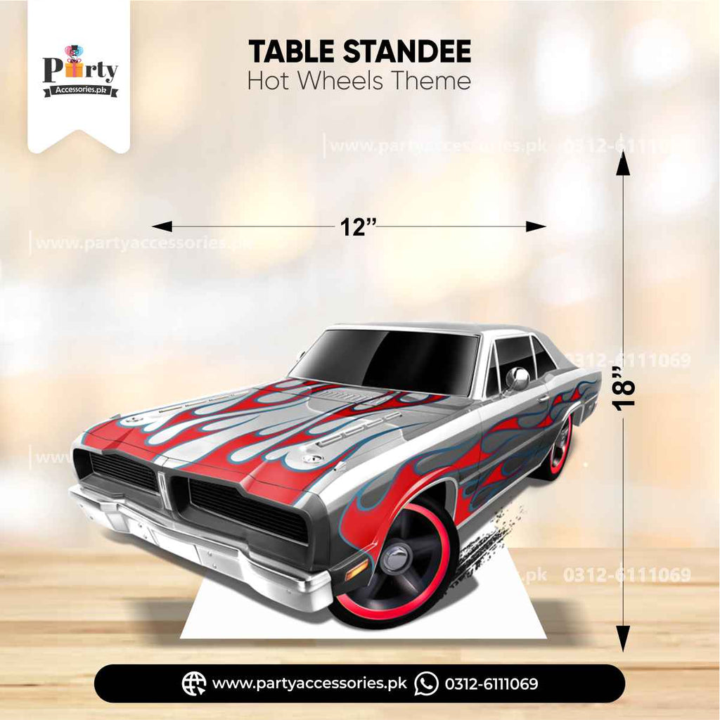 Hot Wheels car standing cutout for party decoration 