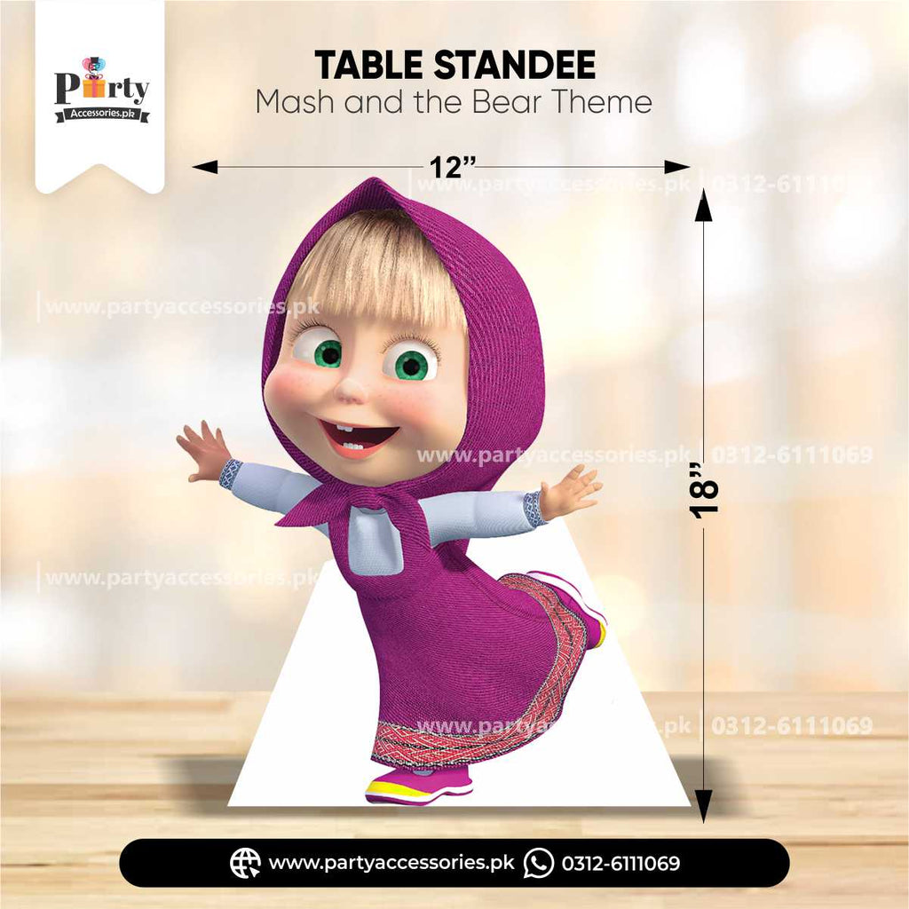 Masha and the Bear theme standing charcter cutout for party decoration