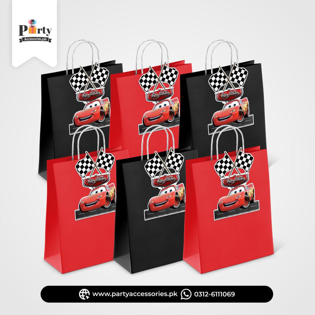 McQueen Theme Birthday Goody Bags | Premium Party Favors 6 pcs Pack