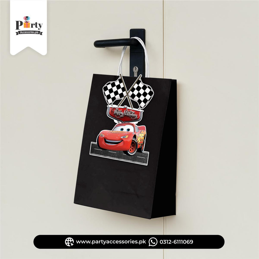 McQueen Theme Cutout Goody Bags for birthday decoration