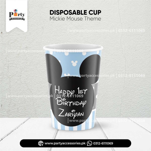 Mickey Mouse Theme Customized Disposable Cups for Party Drink Decoration