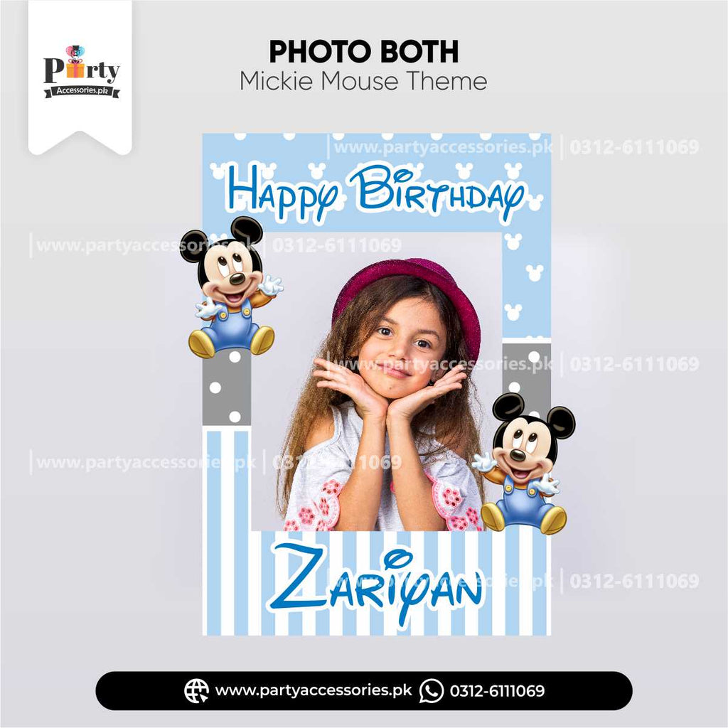 Mickey Mouse Theme Customized Photo Booth / Selfie Frame 