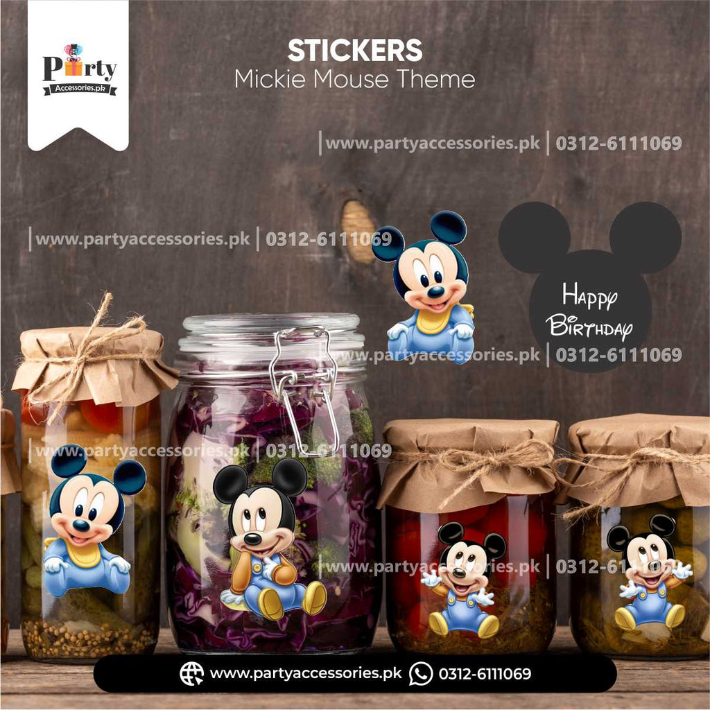 Mickey Mouse Theme Cutout Stickers for Decoration