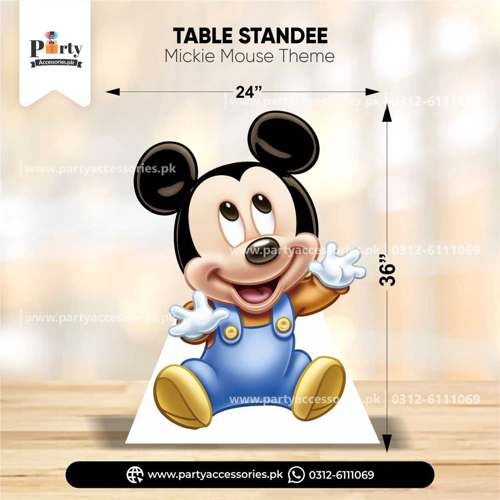 Mickey Mouse Theme Table Standing Character Cutouts for Party Decoration