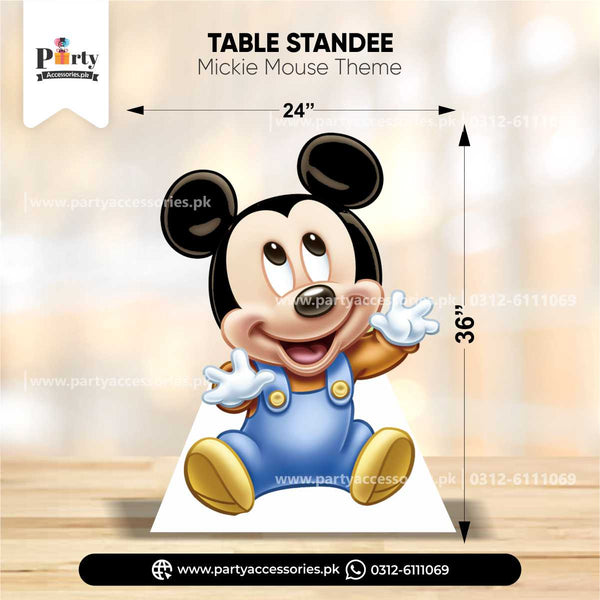 Mickey Mouse Theme Table Standing Character Cutouts for Party Decoration