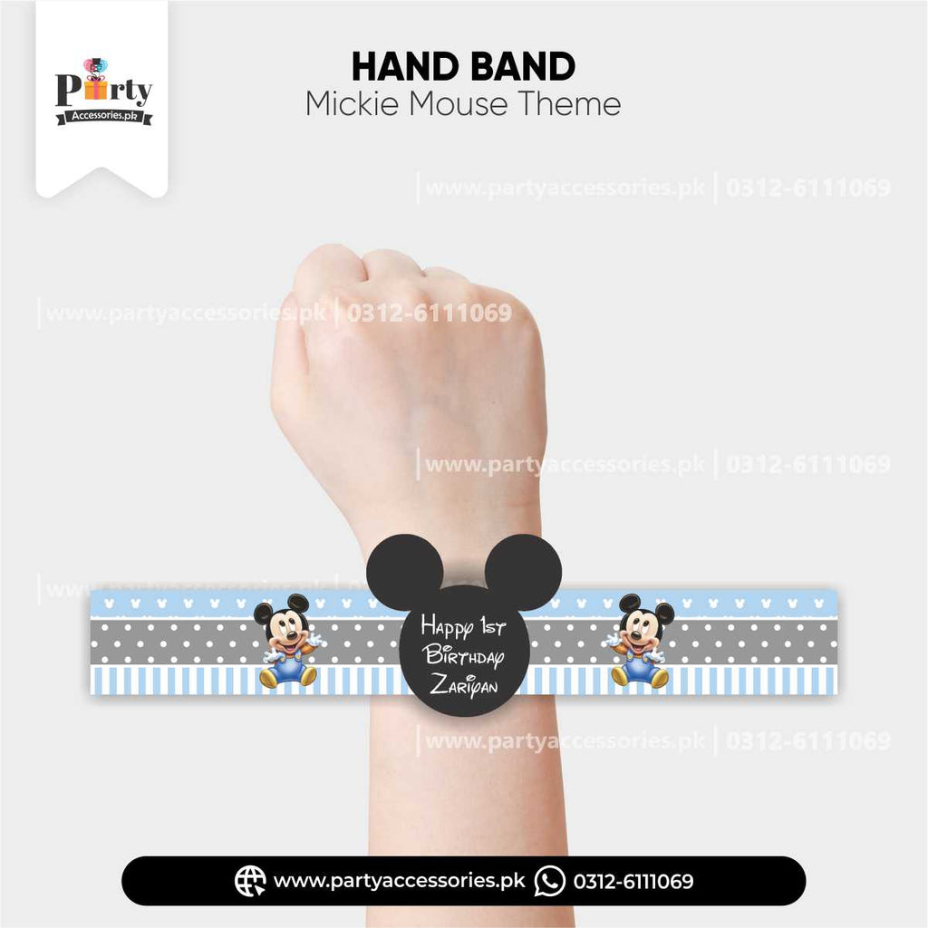Mickey Mouse Theme Customized Hand/Wrist Band
