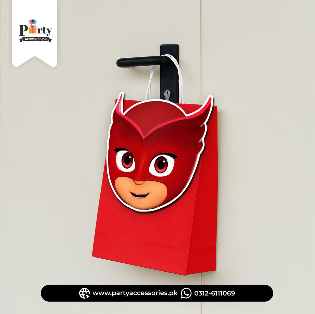 PJ Mask Cutout Favor Goody Bags