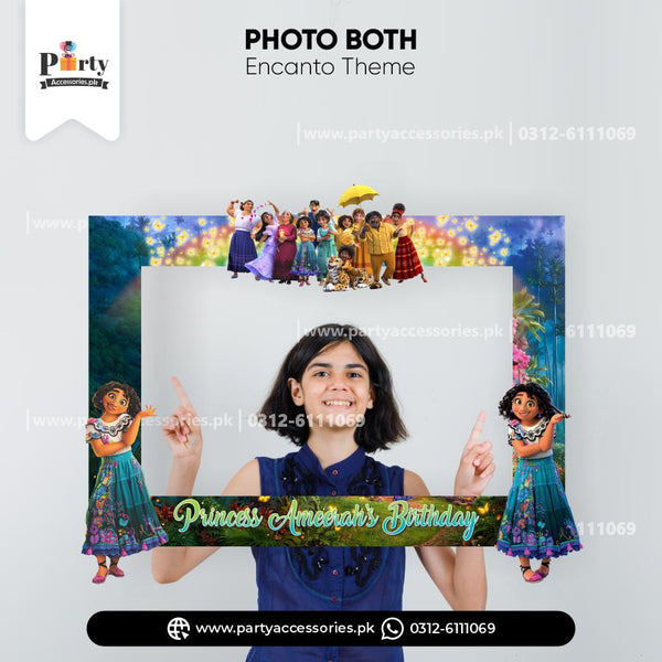encanto theme customized photbooth for birthday party decorations 