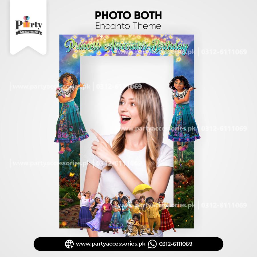 Encanto theme birthday party customized selfie frame for taking selfies 