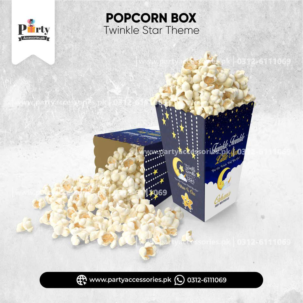 Customized Popcorn Box In Twinkle Star Theme
