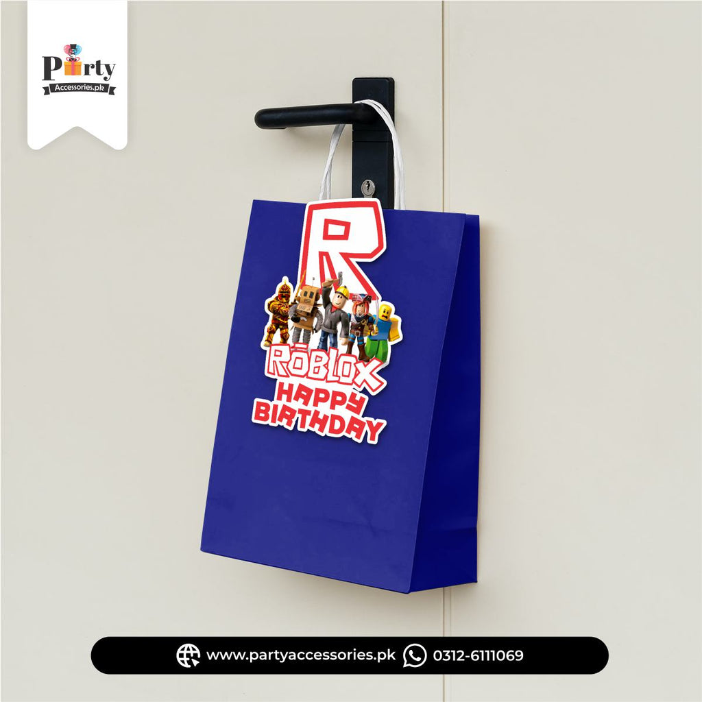 Roblox Boy Theme Cutout Goody Bags for Party Decoration
