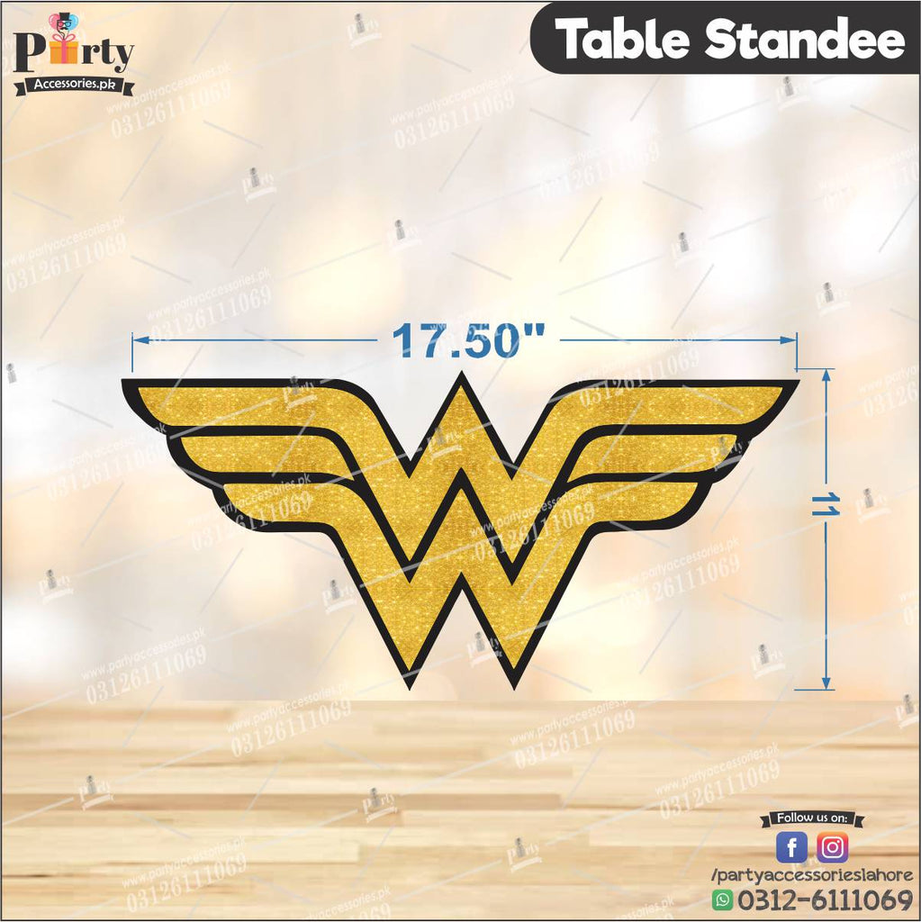 wonder woman theme crown cutout for birthday decoration
