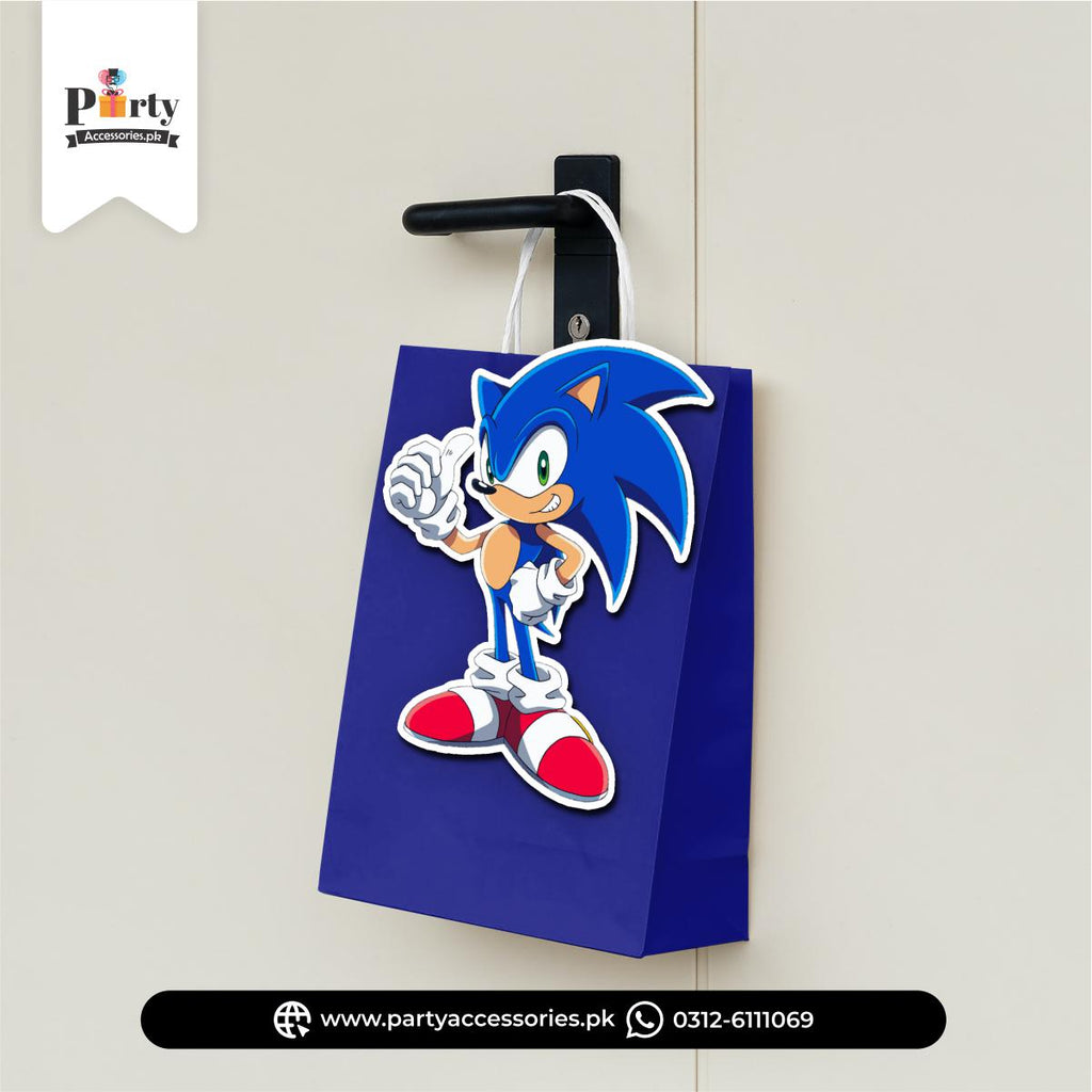 Sonic Theme Birthday Goody Bags | Premium Party Favors Bags