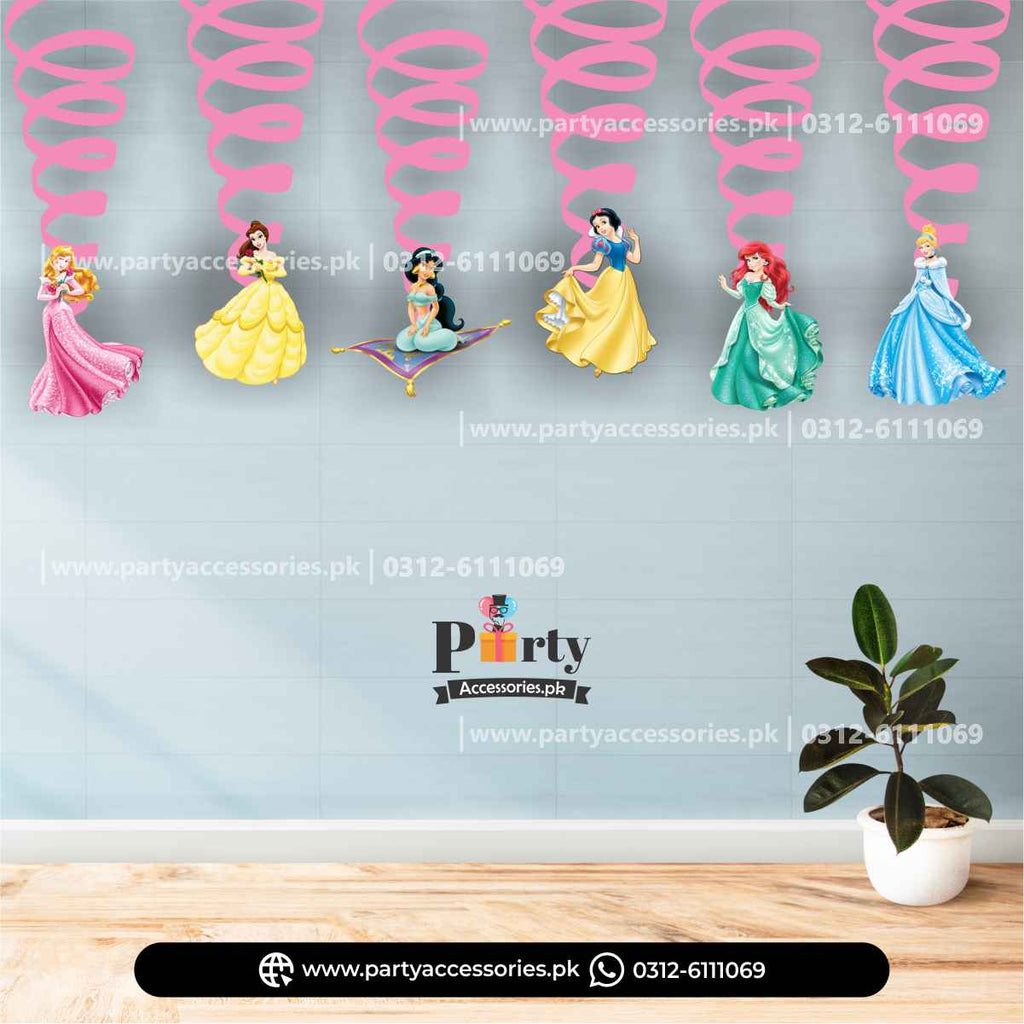 Princess Hanging Disney Princess Spiral Hanging Swirls – Party Decorations ...