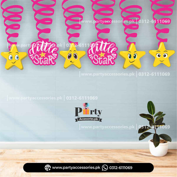 Spiral Hanging Swirls Decorations in Twinkle Star Girl Theme